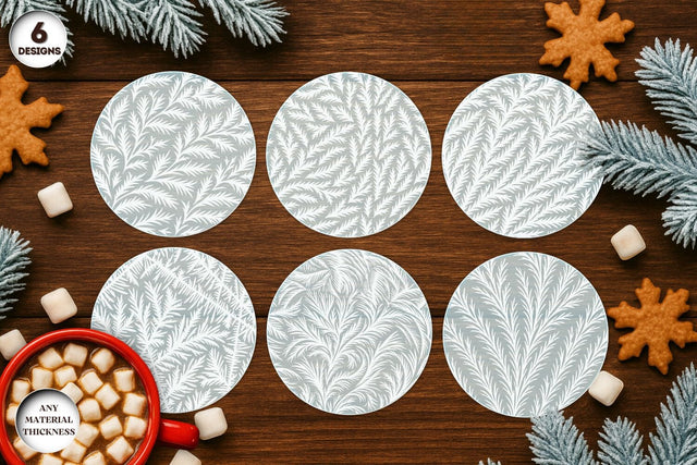 Frost Pattern Coffee Coasters SVG Bundle SVG SvgOcean 