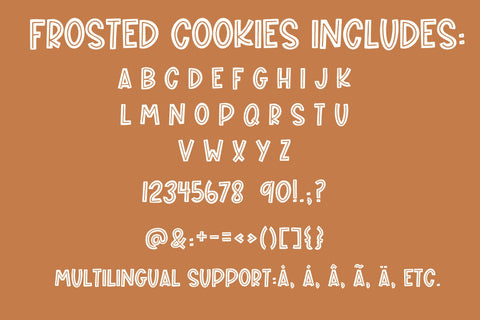 Frosted Cookies, Fun Holiday Handwritten Font for Cricut Font Designing Digitals 