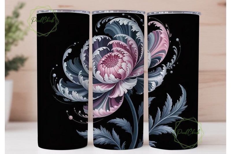 Frosted Fantasy 20oz Tumbler Wrap Sublimation PixelChick 