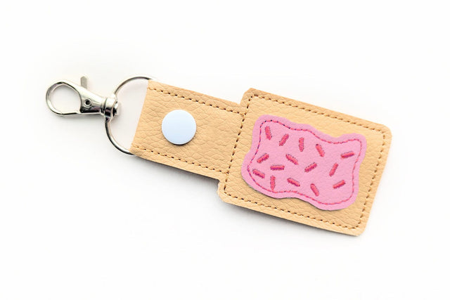 Frosted Toaster Pastry ITH Key Fob Applique Embroidery Embroidery/Applique DESIGNS Risa Rocks It 