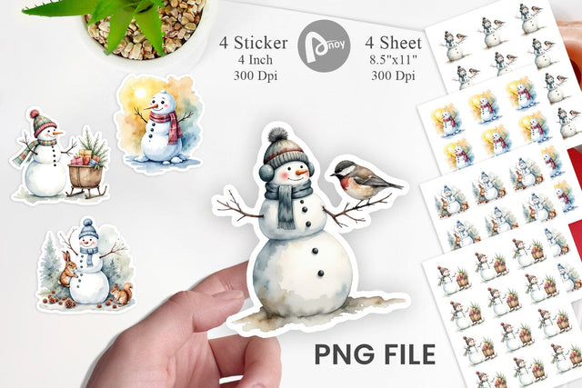 Frosty Friends Sticker Sublimation artnoy 