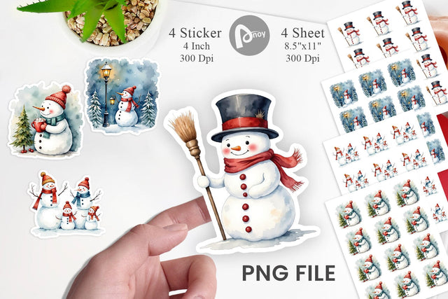 Frosty Friends Sticker Sublimation artnoy 