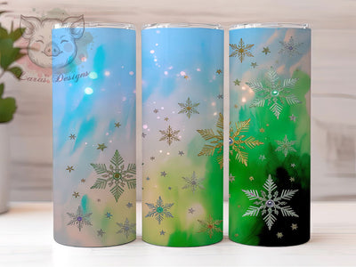Frosty Snowflake Pattern Tumbler, Winter Snowflake Design, Frosty Pattern Tumbler, 20Oz Wrap Design, Snowflake Sublimation, Icy Winter Art, Cold Season Theme Sublimation Lara' s Designs 
