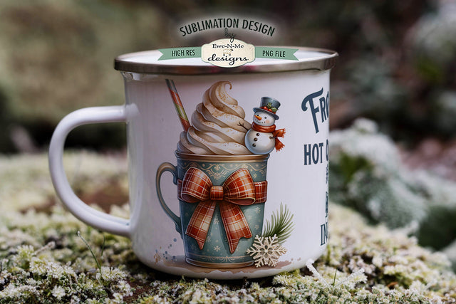 Frosty's Hot Chocolate 11 & 15 oz Mug Sublimation Design Sublimation Ewe-N-Me Designs 