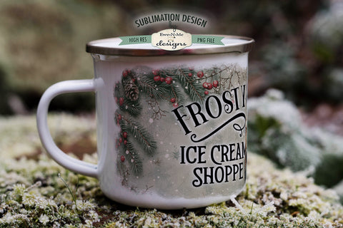Frosty's Ice Cream Snowman 11 & 15 oz Mug Sublimation Design Sublimation Ewe-N-Me Designs 