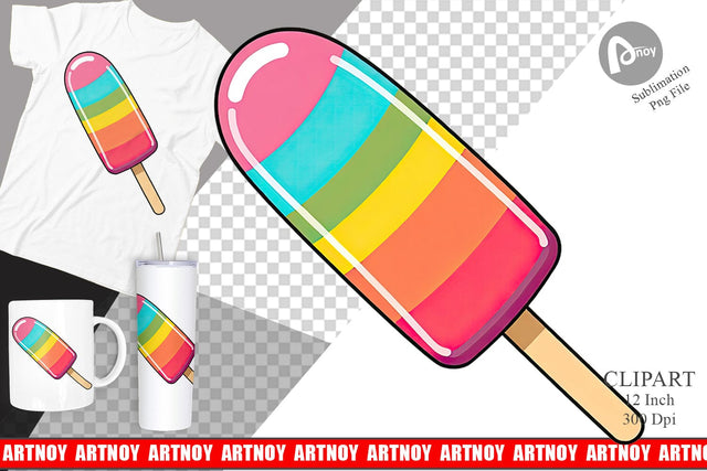 Frozen Treat Clipart Sublimation artnoy 