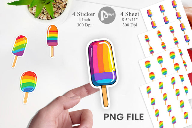 Frozen Treat Sticker Sublimation artnoy 