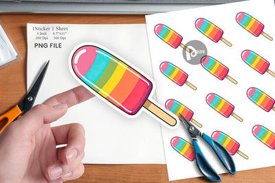 Frozen Treat Sticker Sublimation artnoy 
