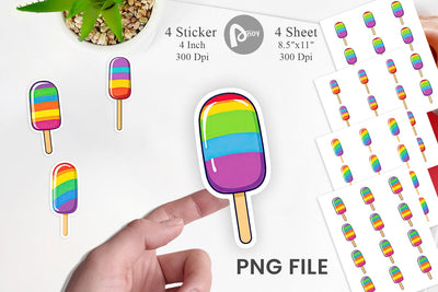 Frozen Treat Sticker Sublimation artnoy 