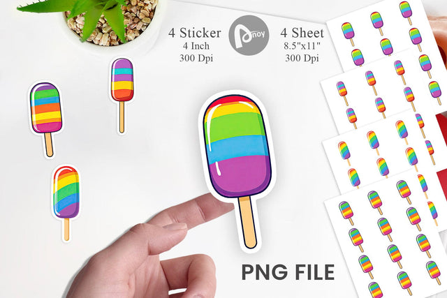 Frozen Treat Sticker Sublimation artnoy 