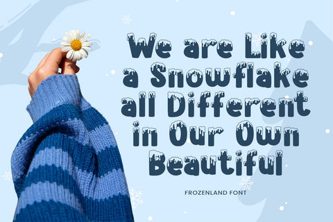 Frozenland Font Mozarella 
