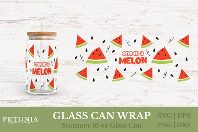 Fruit Can Glass Wrap | Glass Can Wrap SVG SVG Petunia Digital Design 