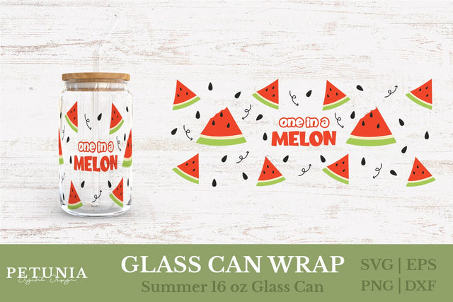 Fruit Can Glass Wrap | Glass Can Wrap SVG SVG Petunia Digital Design 