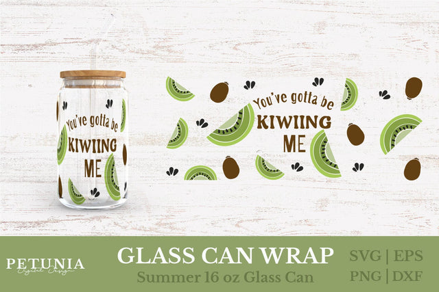 Fruit Can Glass Wrap | Glass Can Wrap SVG SVG Petunia Digital Design 