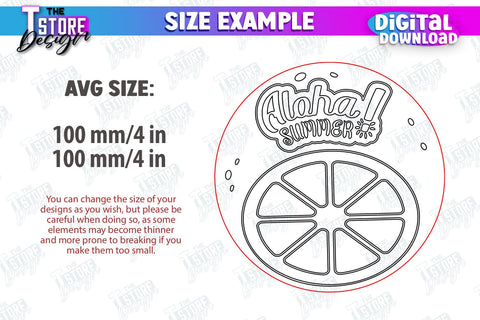 Fruit Coaster Laser Cut Bundle | Drinks Coasters | Kitchen Decor | Summer Design | CNC Files SVG The T Store Design 