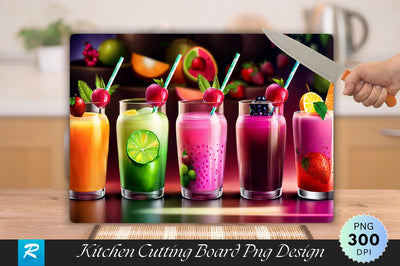 Fruit Drinks Cutting Board Sublimation Regulrcrative 