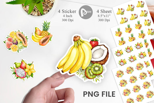 Fruit Fiesta Sticker Sublimation artnoy 