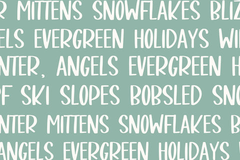 Fruitcake, Fun Handwritten Font for Cricut, Holiday Fonts Font Designing Digitals 
