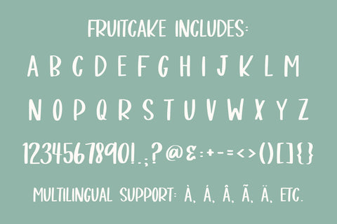 Fruitcake, Fun Handwritten Font for Cricut, Holiday Fonts Font Designing Digitals 