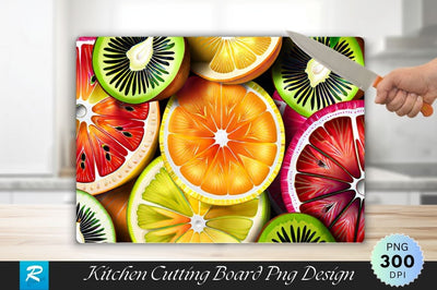 Fruits Wallpaper Background Cutting Board Sublimation Regulrcrative 
