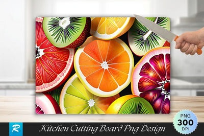 Fruits Wallpaper Background Cutting Board Sublimation Regulrcrative 