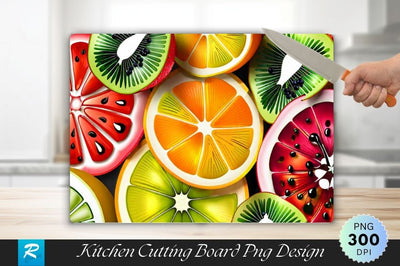 Fruits Wallpaper Background Cutting Board Sublimation Regulrcrative 