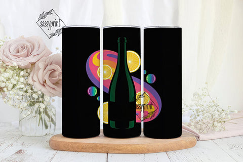 Fruity Wine Splash 20oz Tumbler Wrap Sublimation sassyprint 