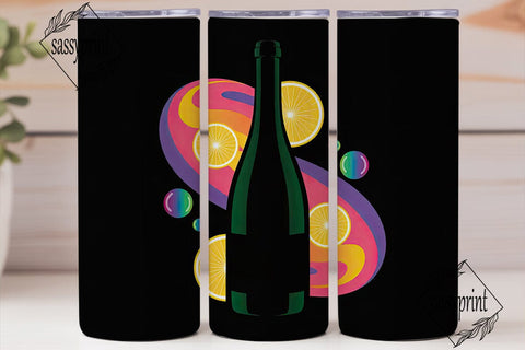 Fruity Wine Splash 20oz Tumbler Wrap Sublimation sassyprint 