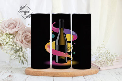 Fruity Wine Splash 20oz Tumbler Wrap Sublimation sassyprint 