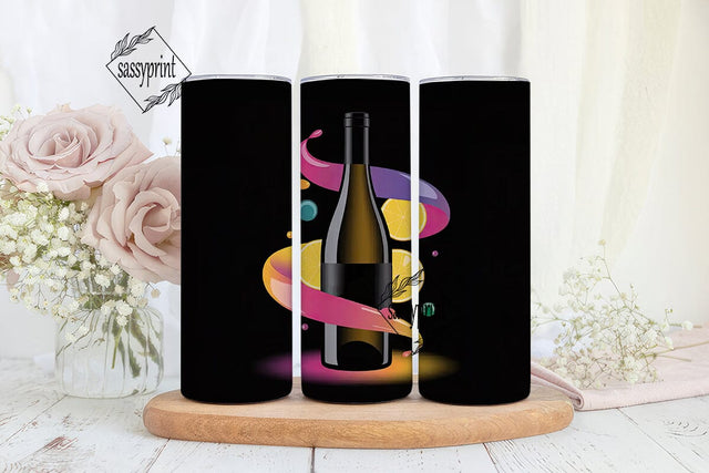 Fruity Wine Splash 20oz Tumbler Wrap Sublimation sassyprint 