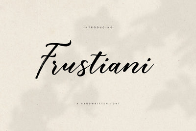 Frustiani Font gatype 