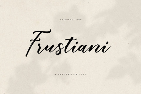 Frustiani Font gatype 
