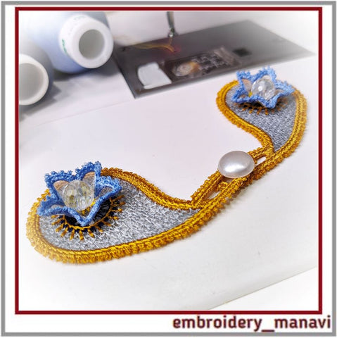 FSL In The Hoop design decorative clasp for clothes(ITH) - Embroidery Manavi 05 Embroidery/Applique DESIGNS Embroidery Manavi 05 