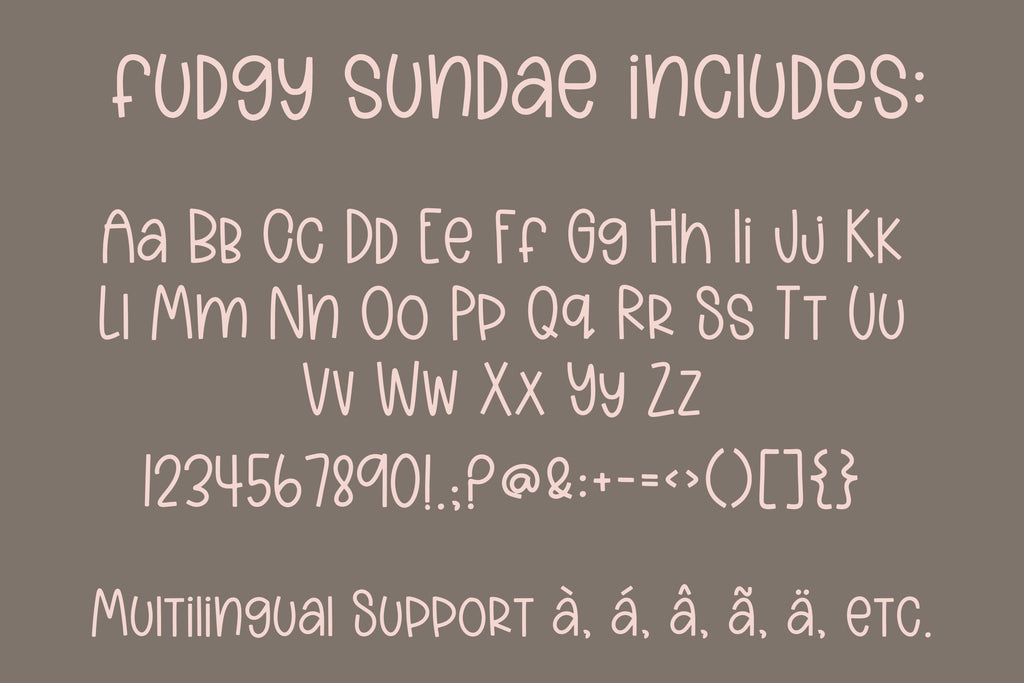 Script Font Fudge Fudgy Sundae, A Fun Handwritten Font - So Fontsy