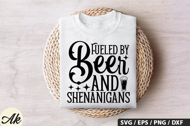 Fueled by beer and shenanigans SVG Design SVG akazaddesign 