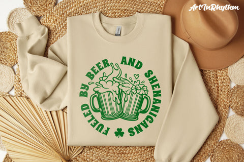 Fueled By Beer And Shenanigans Svg, St. Patrick's Day Svg, Shamrock Svg, Irish Svg SVG Artinrhythm shop 