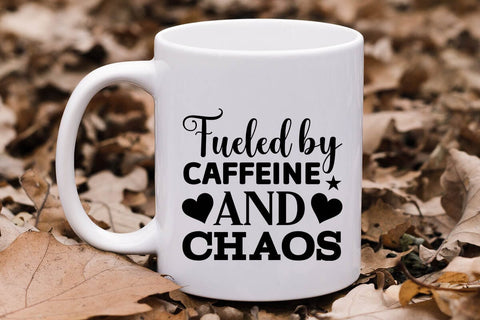 Fueled By Caffeine And Chaos SVG Angelina750 