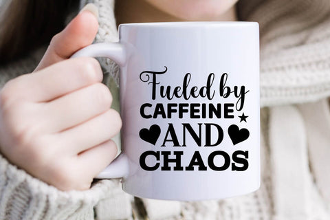 Fueled By Caffeine And Chaos SVG Angelina750 