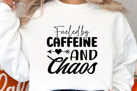 Fueled by Caffeine and Chaos SVG Angelina750 