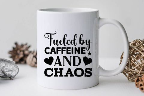 Fueled By Caffeine And Chaos SVG Angelina750 
