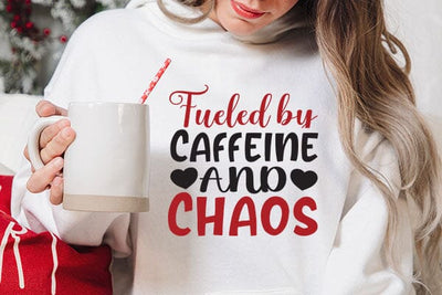 Fueled By Caffeine And Chaos SVG Angelina750 
