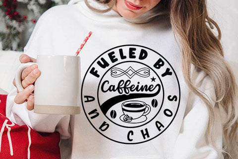 Fueled By Caffeine And Chaos SVG Angelina750 