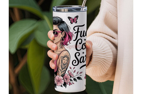 Fueled by Coffee 20oz Tumbler Wrap Sublimation DesignSVG 