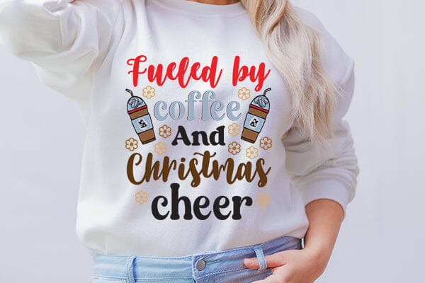 Fueled by coffee and christmas cheer SVG Angelina750 