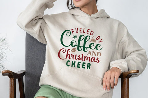 Fueled by coffee and christmas cheer SVG Angelina750 