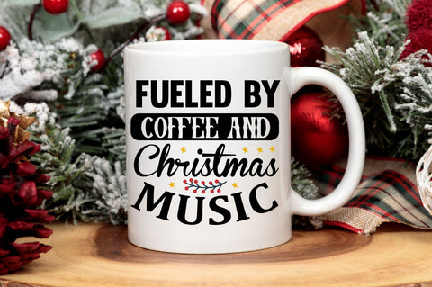 fueled by coffee and christmas SVG Design SVG Regulrcrative 