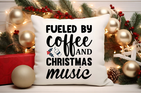 fueled by coffee and christmas SVG Design SVG Regulrcrative 