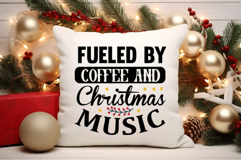 fueled by coffee and christmas SVG Design SVG Regulrcrative 