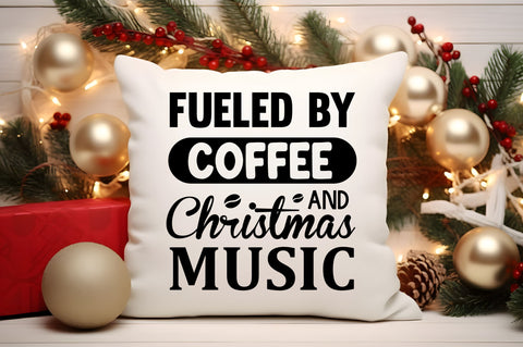 fueled by coffee and christmas SVG Design SVG Regulrcrative 