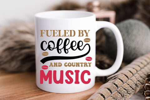 Fueled by coffee and country music SVG Angelina750 